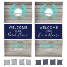 Nautical Beach House Rustique Bois Famille Monogra