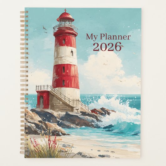 Nautical Beach Lighthouse Planner (Devant)