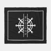 Nautical Beach Name Fleece Deken (Voorkant (Horizontaal))