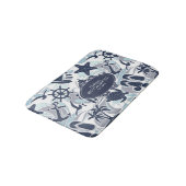 Nautical Beach Pattern Navy ID839 Badmat (Gekanteld)