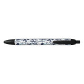 Nautical Beach Pattern Navy ID839 Blauwe Inkt Pen (Achterkant)