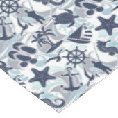 Nautical Beach Pattern Navy ID839 Tafelkleed (Gekanteld)