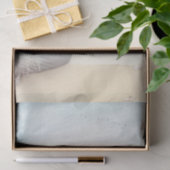 Nautical Beach Scène met roeiboot & Gevist net Tissuepapier (Geschenk)