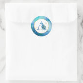 *~* Nautical Beach Shells Envelope Seal Sticker (Tas)