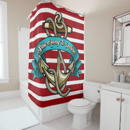 Nautical Beach Shower Curtain Douchegordijn