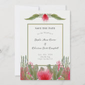 Nautical Beach Theme Bruiloft Save the Date (Voorkant)