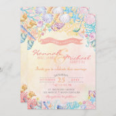 Nautical Beach Wedding Invitation (Devant / Derrière)