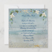 Nautical Beach Wedding Kaart (Voorkant)