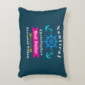 Nautical Best Sailor Blauwgroen Accent Kussen (Voorkant(Verticaal))