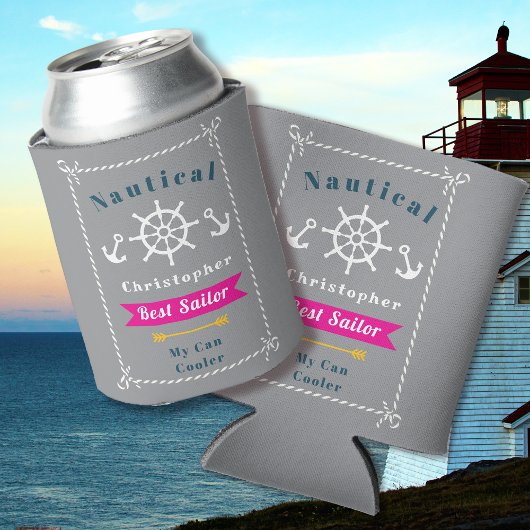 Nautical Best Sailor Grey Blikjeskoeler