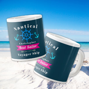Nautical Best Sailor Navy Extra Grote Beker