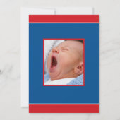 Nautical Birth Announement, Boy Aankondiging (Achterkant)