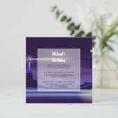 Nautical Birthday Party Invitation (Debout devant)