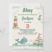 Nautical Birthday Party Invitation (Devant)