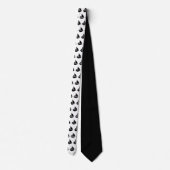 Nautical Black and White Sailboat Pattern Stropdas (Achterkant)