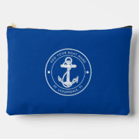 Nautical Blauw Bootanker en Naam Custom