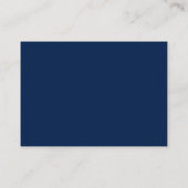Nautical Blue Anchor 2 QR RSVP Details Weddenschap Informatiekaartje (Achterkant)