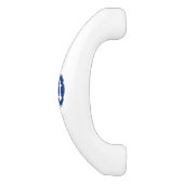 Nautical Blue Anchor Cabinet Pull Keramische Kastgreep (Zijkant)