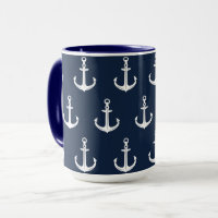 Nautical Blue Anchor