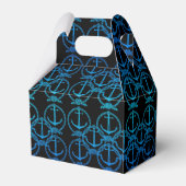 Nautical Blue Anchor Motif Gable Favor Box Bedankdoosjes (Achterkant)