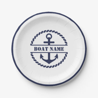 Nautical Blue Anchor Paper Bord