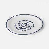 Nautical Blue Anchor Paper Bord (Gekanteld)