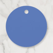 Nautical Blue Bedankt Baby shower Bedankjes Labels (Achterkant)