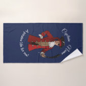 Nautical Blue Boy Pirate Badhanddoek (Badhanddoek)