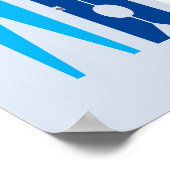 Nautical Blue Clothes Pins Laundry Room Art Poster (Hoek)