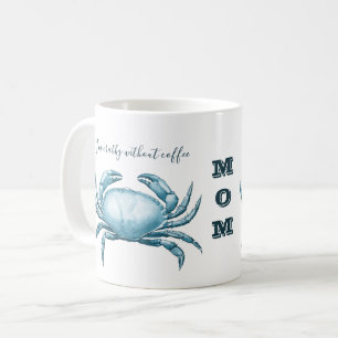 Nautical Blue Crab Mam is Crabby zonder Koffiemok