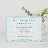 Nautical Blue Fish baby shower Kaart (Staand voorkant)