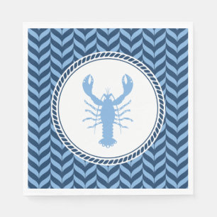 Nautical Blue Lobster kust  Servet