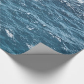 Nautical Blue Ocean Water Cadeaupapier (Hoek)