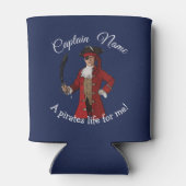 Nautical Blue Pirate Koelbox Blikjeskoeler (Achterkant)