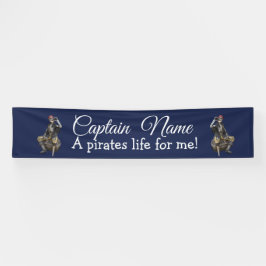 Nautical Blue Rum Skeleton Party Pirate Spandoek