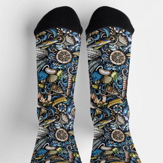 Nautical Blue Sokken (Top)