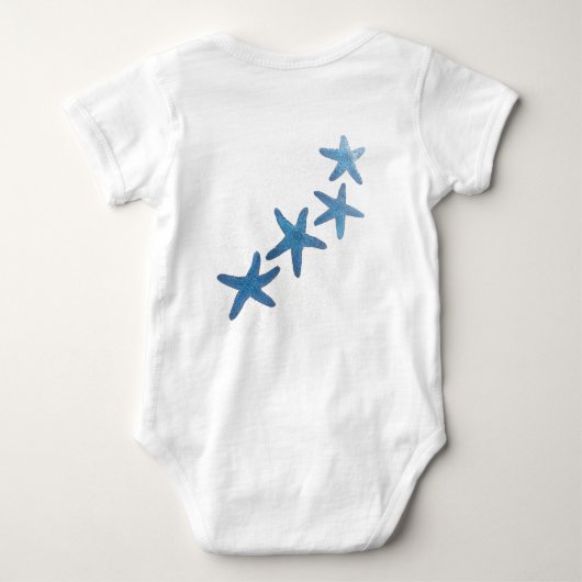 Nautical Blue Starfish Romper (Achterkant)