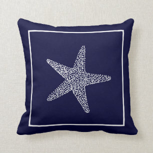Nautical Blue Starfish Sierkussen CBendel Design