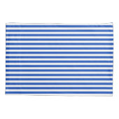 Nautical Blue Stripes Kussensloop (Achterkant-Links)