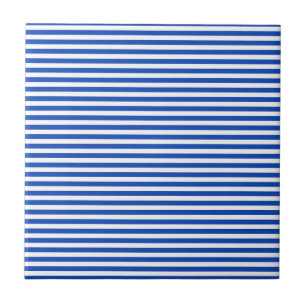 Nautical Blue Stripes Tegeltje