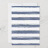 Nautical Blue verjaardagsuitnodiging voor elke lee Kaart (Achterkant)