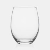 Nautical Boat Anchor Coastal Wedding Wijnglas Zonder Voet (Rechts)