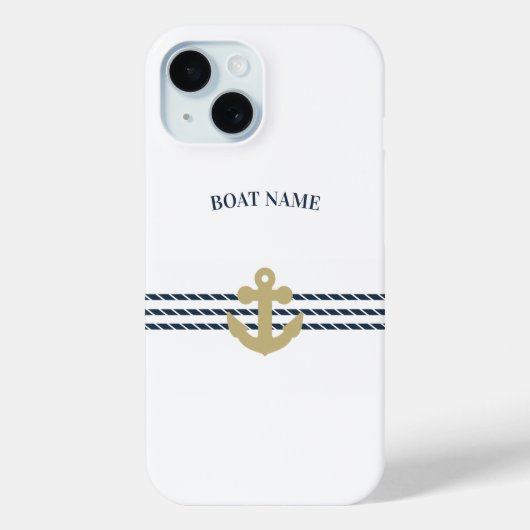 Nautical Boat Anchor, touw Case-Mate iPhone Case (Achterkant)