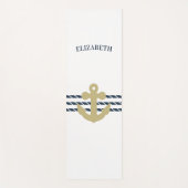 Nautical Boat Anchor, touw Yogamat (Voorkant)