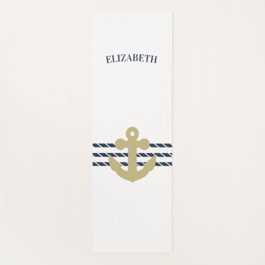 Nautical Boat Anchor, touw Yogamat (Achterkant)