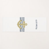 Nautical Boat Anchor, touw Yogamat (Voorkant (horizontaal))