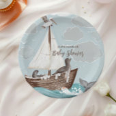 Nautical Boat Baby shower Papieren Bordje