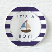 Nautical Boat Baby shower Stickers - Het is een jo