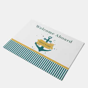 Nautical Boat Name Persoonlijk Deurmat