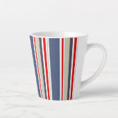 Nautical Bold Stripe Latte Mok (Rechts)